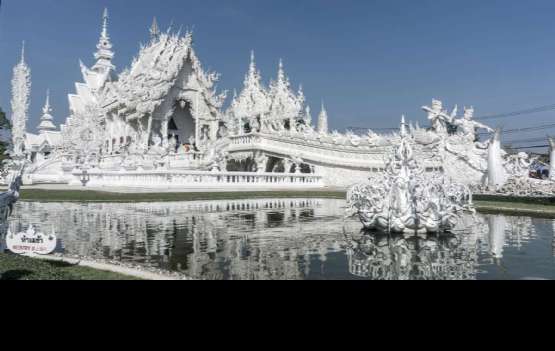 QT429 - TAILANDIA COM MULHERES GIRAFAS E TEMPLO BRANCO + EXTENSÃO DE PRAIA